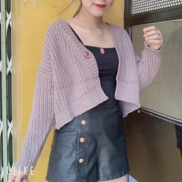 Áo len nữ crotop