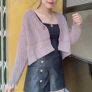 Áo len nữ crotop