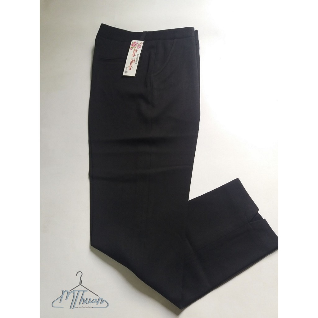 Quần Baggy Nữ Màu Đen