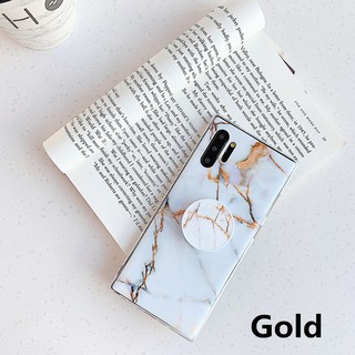 For Samsung Galaxy Note 10 Note10+ Plus Ultra Thin Soft TPU Marble Pattern Stand Case Protective Cover