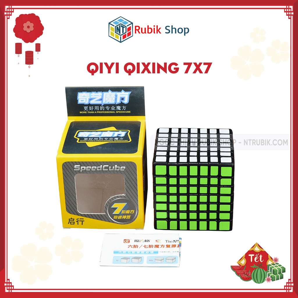 Đồ chơi rubik 7x7x7 - QiYi Qixing 7x7x7 Black (Màu Đen) - ngocthinhrubik