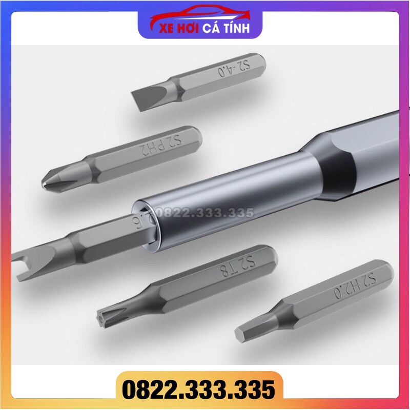 Bộ tua vít đa năng mini 25in1 chất liệu thép từ tính cao cấp sửa chữa máy móc, điện tử cỡ nhỏ
