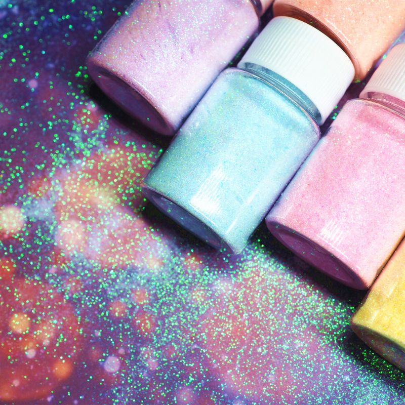 Bột Mica Màu Sắc Ngọt Ngào Lấp Lánh Chuyên Dụng Làm Bom Tắm / Trang Sức DIY