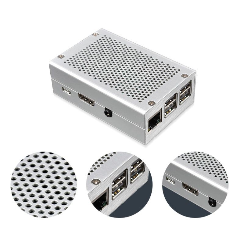 Vỏ nhôm bọc bảo vệ cho Raspberry Pi 3 Model B Raspberry Pi 2 Model B + B