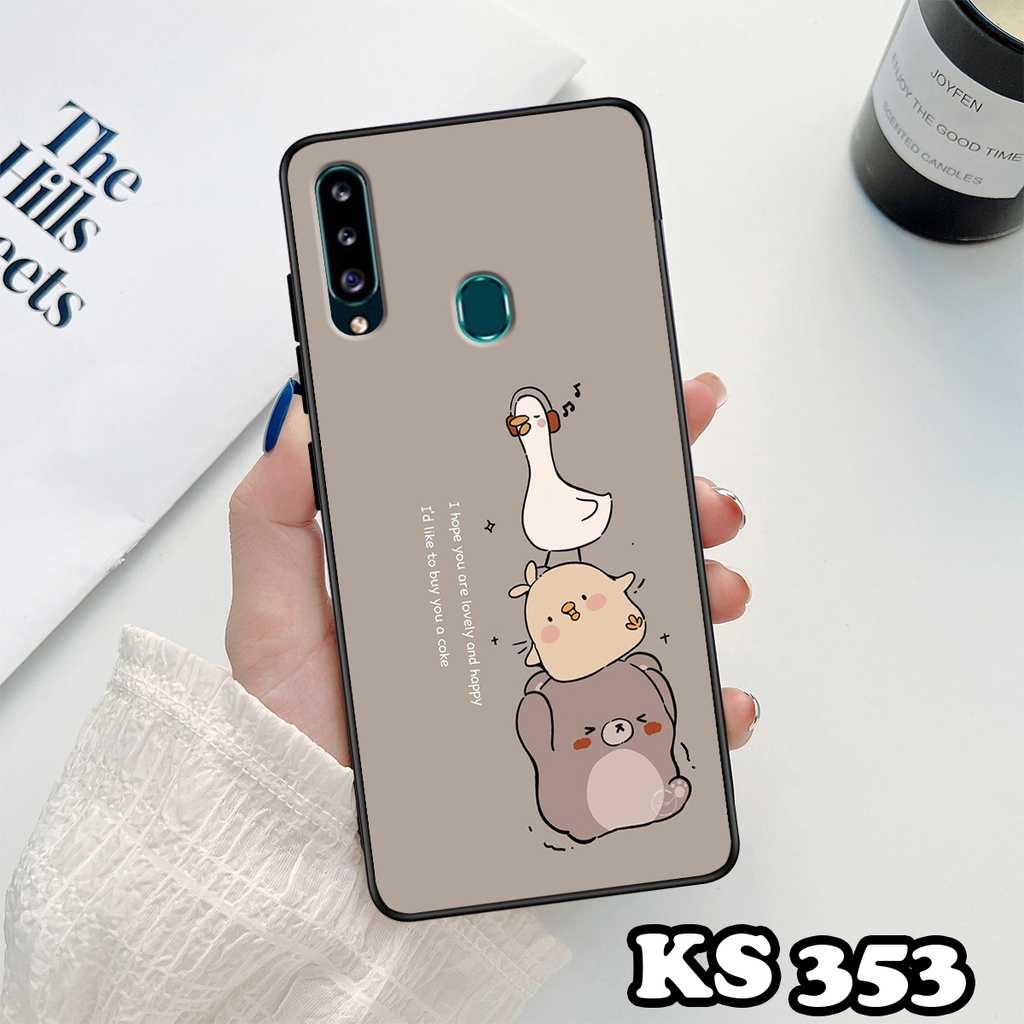 Ốp lưng Samsung A20 - A20s - A30 - A30s - Ốp Samsung in hình Cat&amp;Bear đáng yêu - Chất liệu TPU siêu bền, bảo vệ máy