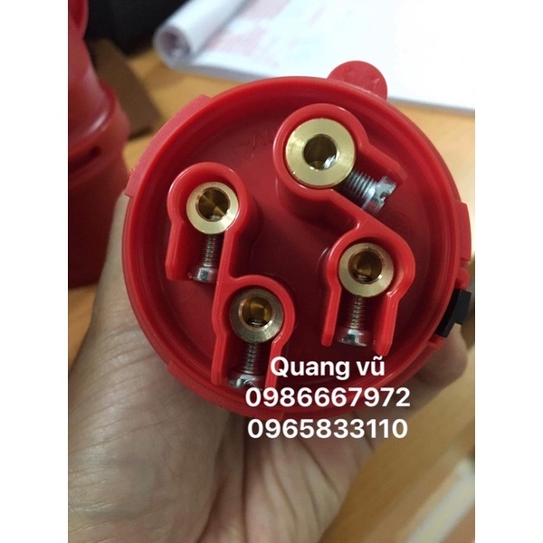 Bộ ổ cắm + phích cắm công nghiệp 3pha 4 chân PCE 32A made in ustria