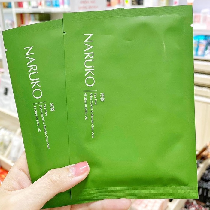 [Bản Đài] Mặt nạ NARUKO TRÀM TRÀ kiểm soát dầu và mụn ( 1 Miếng )