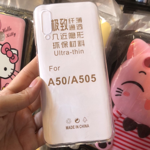 Samsung Galaxy A50/ A50s Ốp lưng silicon siêu mỏng trong suốt