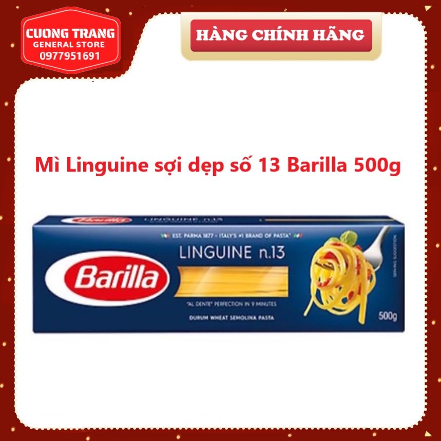 Mì Linguine sợi dẹp số 13 Barilla hộp 500g