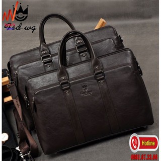 Cặp da công sở fsdwg 839 - 6 màu nâu