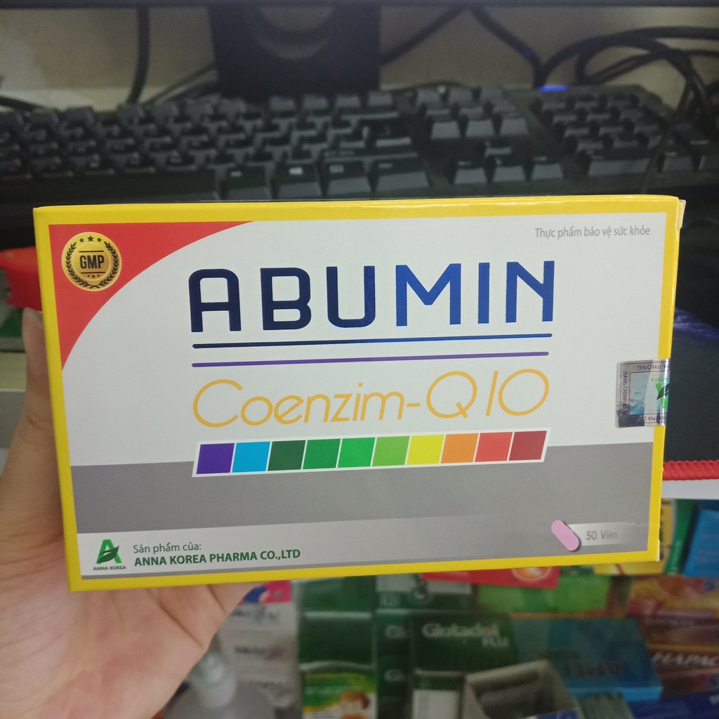 ABUMIN Coenzim - Q10 bổ sung vitamin và khoáng chất hộp 50 viên