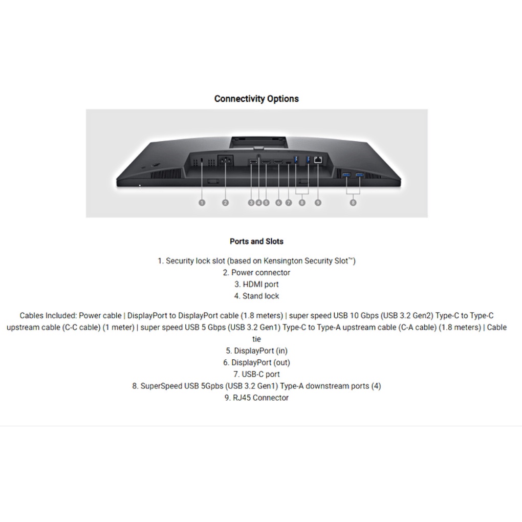 Màn hình máy tính Dell P2423DE 23.8 inch QHD 2K IPS USB-C- Bảo hành chính hãng 36 Tháng