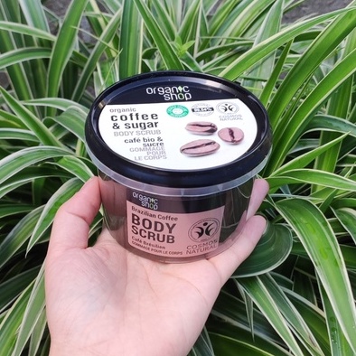 Tẩy da chết Body Organic Shop chiết xuất từ Cà phê 250ml
