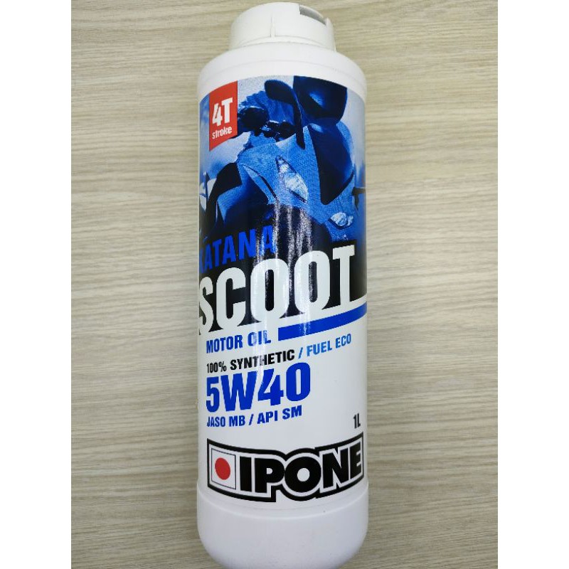 Dầu nhớt IPONE KATANA SCOOT motor oil 5W40 (100% SYNTHETIC/FUEL ECO) 1L