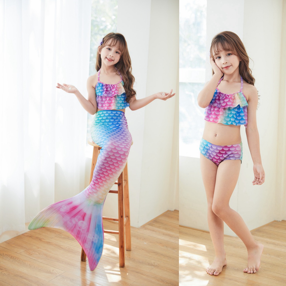 Set Đồ Bơi Nàng Tiên Cá 4 Món Cho Bé Gái