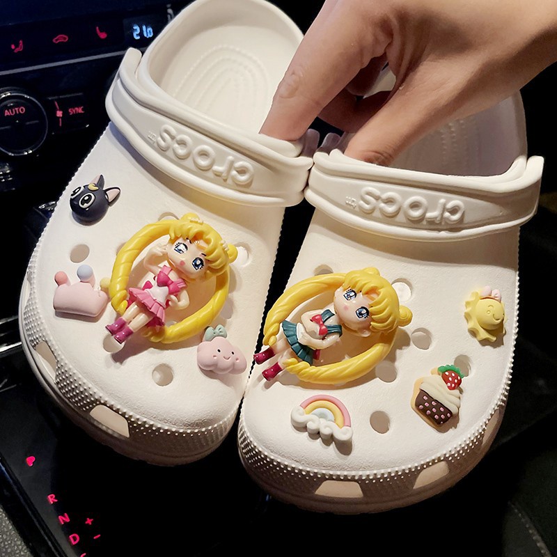 phụ kiện dép Crocs charm DIY khóa giày crocs jibbitz Nhựa trang sức Phụ kiện trang trí giày crocs nút trang trí giày trẻ em Dép Sandal Đồ trang sức Quà tặng sáng tạo món quà đặc biệt