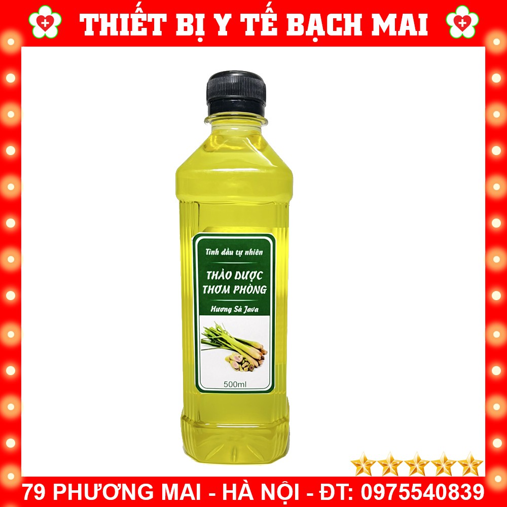 Tinh Dầu Sả Java Thơm Phòng, Đuổi Muỗi, Côn Trùng 500ml