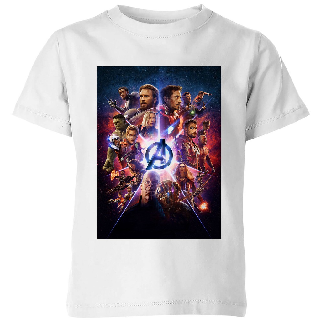 Áo Thun In Hình Avengers THOITRANG24H Cho Nam Và Nữ Ngắn Tay Cổ Tròn