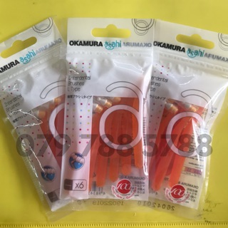 Bàn chải kẽ răng chữ L Okamura