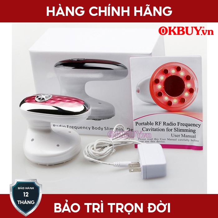 Máy Massage Giảm Béo Bằng Tần Số Vô Tuyến Radio Và Đèn Hồng Ngoại Tạo Nóng 4in1