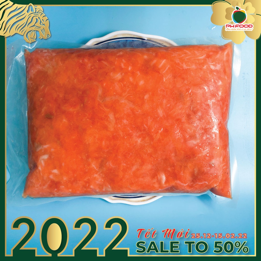 - Vụn Cá Hồi Nauy Túi 1Kg Hút Chân Không
