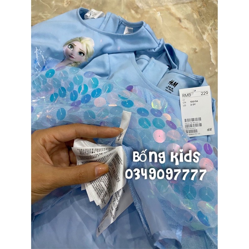 Váy Tutu Bé Gái Elsa Xanh Trời