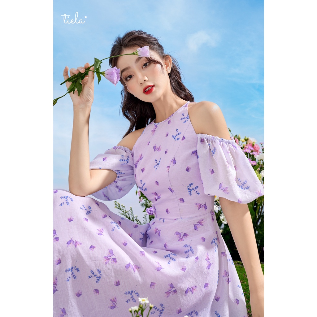 TIELA Đầm váy hoa cổ yếm - Anny Dress