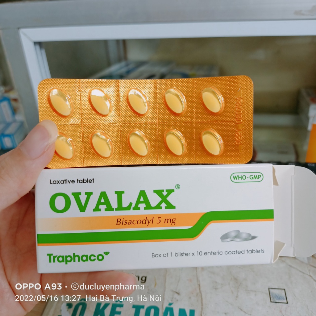Viên nhuận tràng Ovalax hộp 10 viên