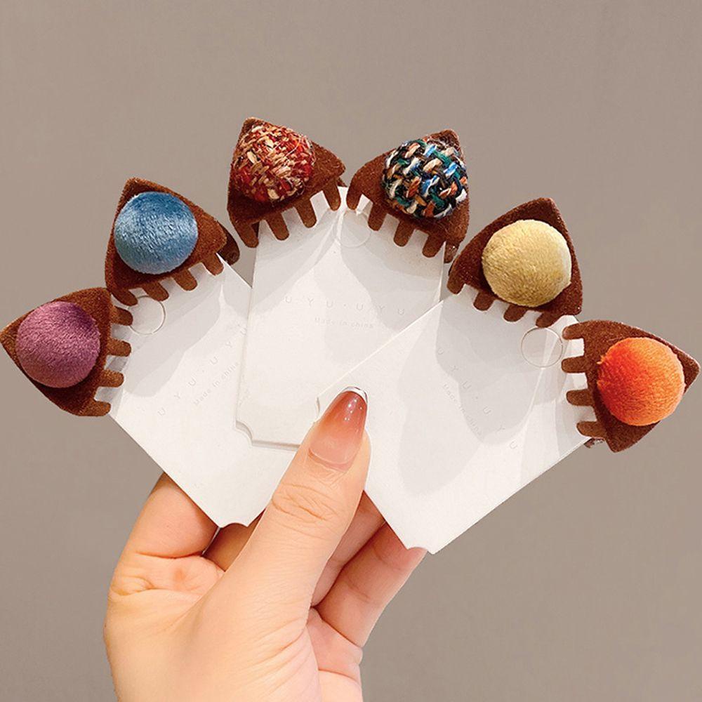 Kẹp Tóc Mini Hình Tai Mèo Hoạt Hình Nhiều Màu Phong Cách Hàn Quốc