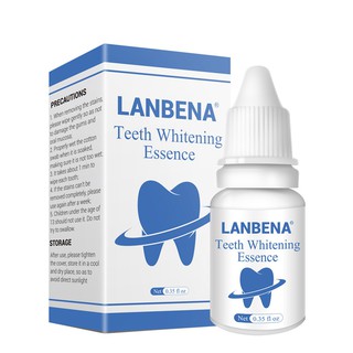 LANBENA Serum làm trắng răng vệ sinh miệng tẩy mảng bám do hút thuốc hiệu 10ml