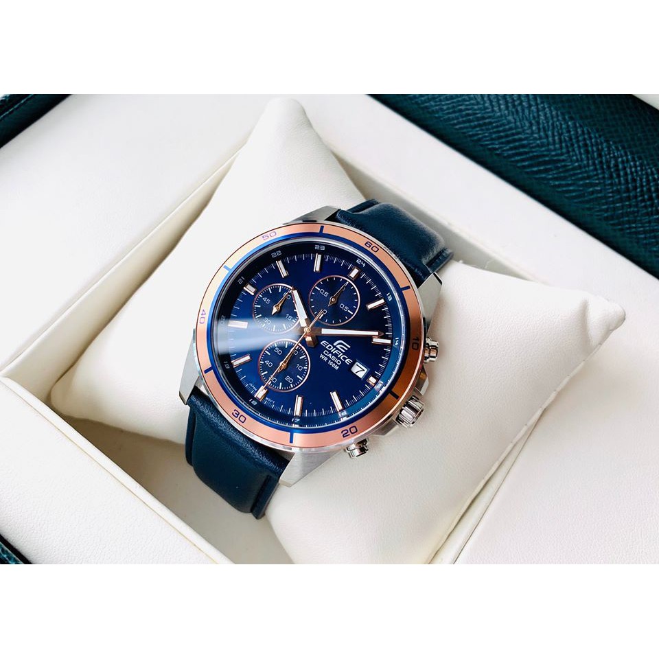 ĐỒNG HỒ NAM CASIO EFR-526L-2AVUDF Quart Japan Movement_LỊCH LÃM ĐẦY TRẺ TRUNG[Hàng chính hãng]