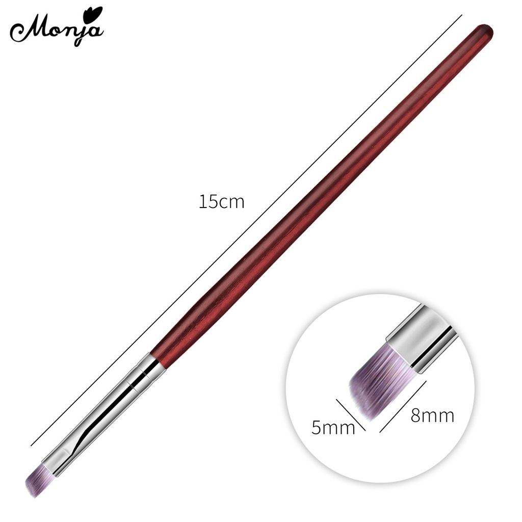 Monja Cọ Cán Gỗ Sơn Móng Tay Chuyên Dụng