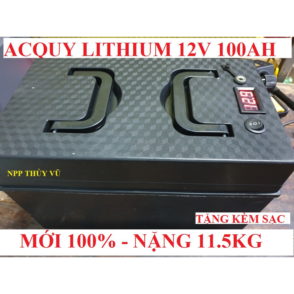 Bình acquy Lithium 100AH - 64 cell - 11.5kg