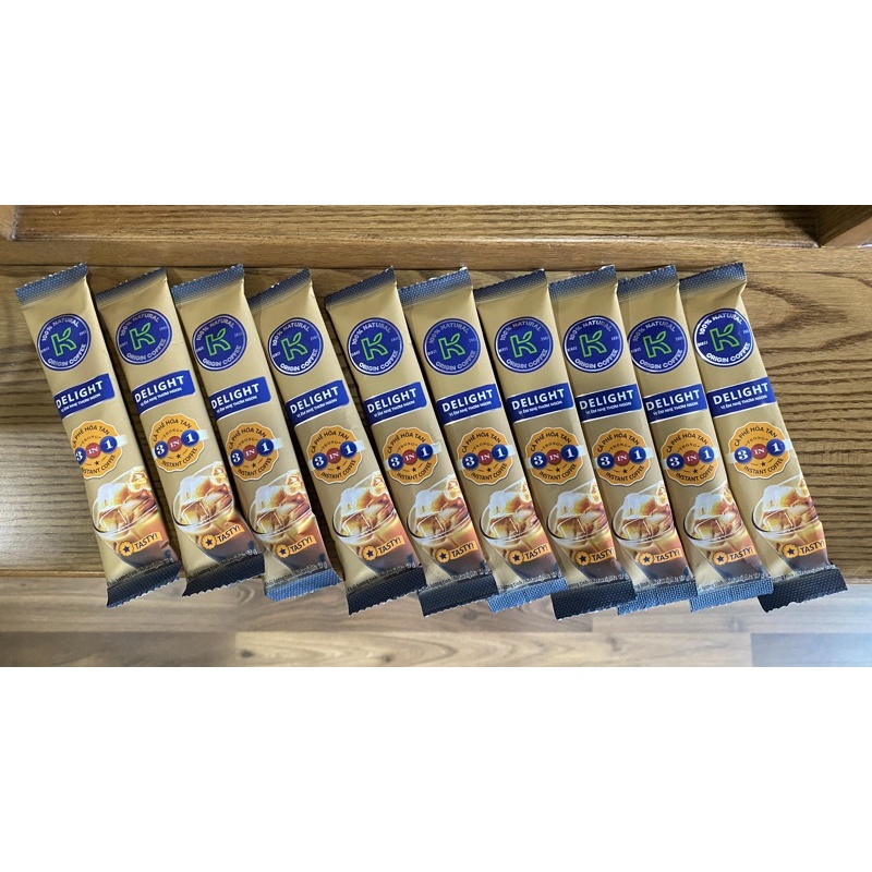 10 Gói Lẻ Cà Phê Hòa Tan K Coffee Delight 3in1 17g