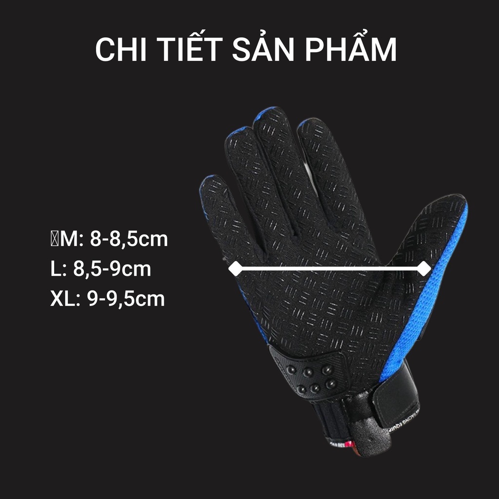 Găng Tay Xe Máy, Đi Phượt MADBIKE Bọc Thép Không Gỉ