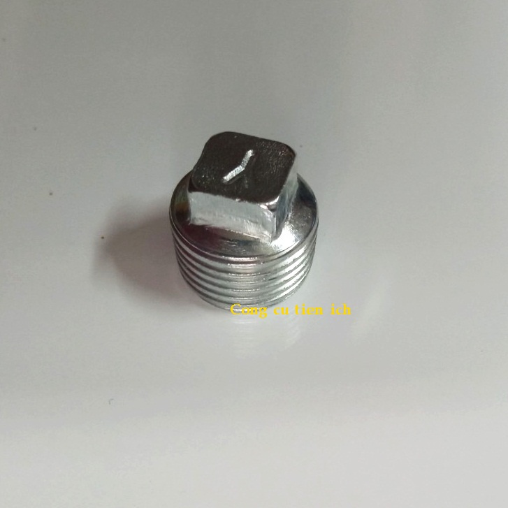 Nút bịt đầu ống nước ren ngoài 21 (D15) - Chất liệu inox không gỉ