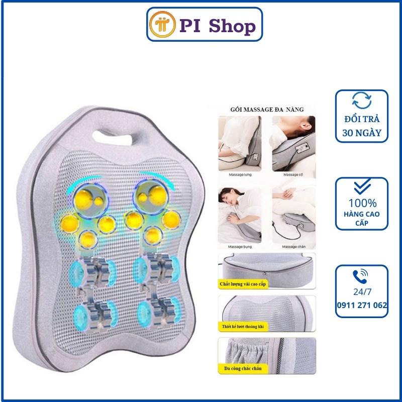Máy Massage Lưng, Cổ, Vai Gáy BEAME, Máy Mát Xa Thắt Lưng Cao Cấp,Gối Massge Lưng Làm Giảm Mệt Mỏi Khi Phải Ngồi Lâu