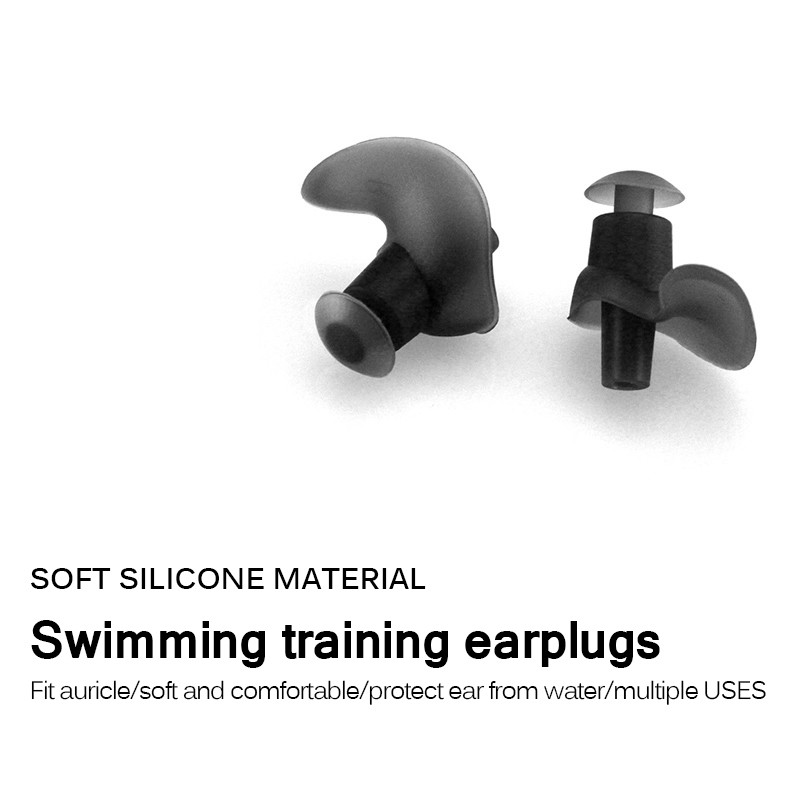 Nút nhét tai bằng silicon mềm dẻo dùng khi đi ngủ/đi bơi/lặn có bình dưỡng khí/tham gia các môn thể thao dưới nước