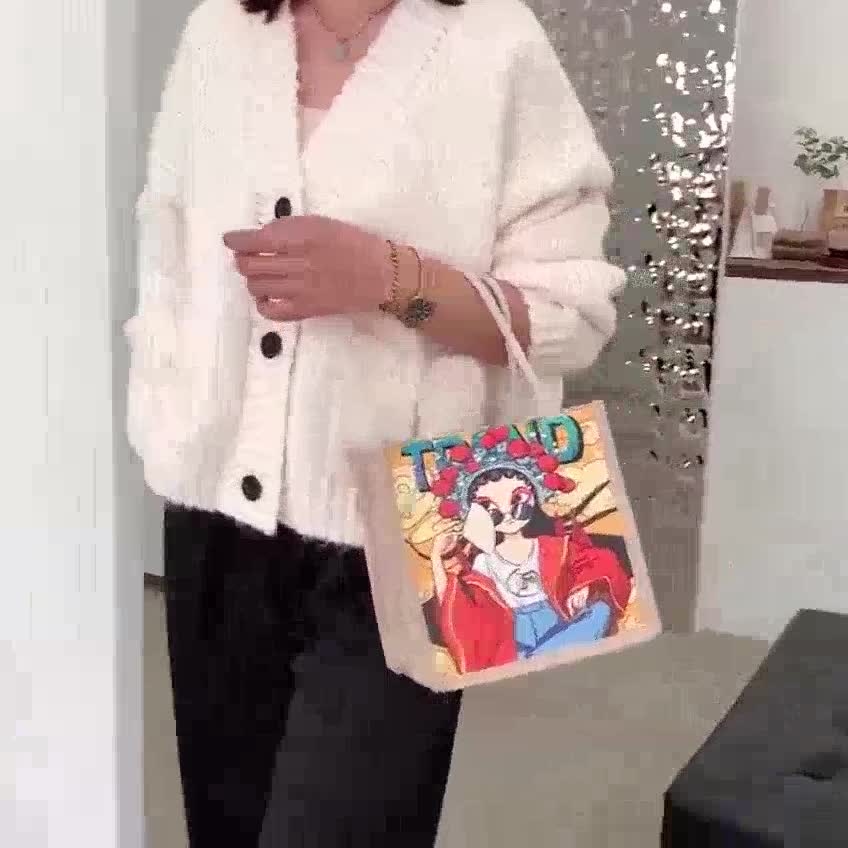 Túi Cói Phong Cách Vintage 💚CAM KẾT CHUẨN💚Túi Vải Mini Thời Trang - Có Khóa Kéo( tuyển sỉ) | BigBuy360 - bigbuy360.vn