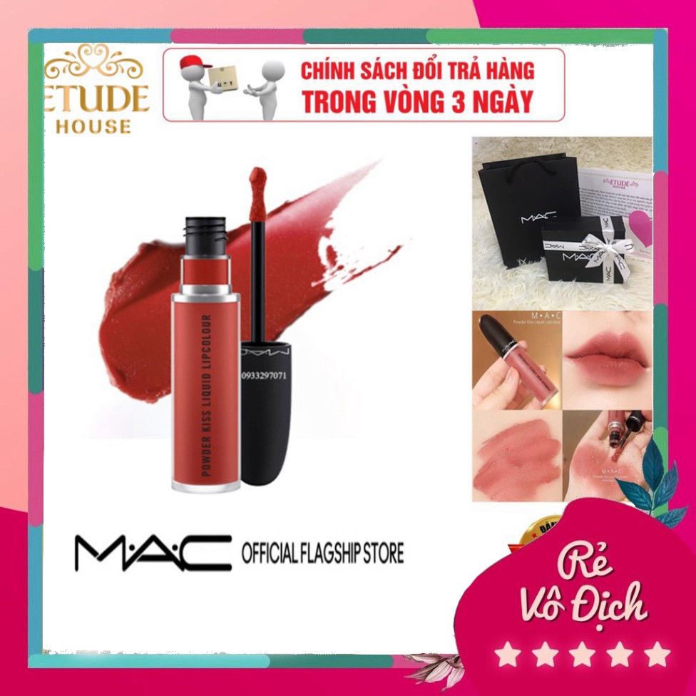 [Bán-Giá-Gốc] ❤️Hàng Mới về❤️ Chính Hãng Son Mac Kem POWDER KISS LIQUID LIPCOLOUR. Độ chuẩn màu cao, không phụ thuộc nhi