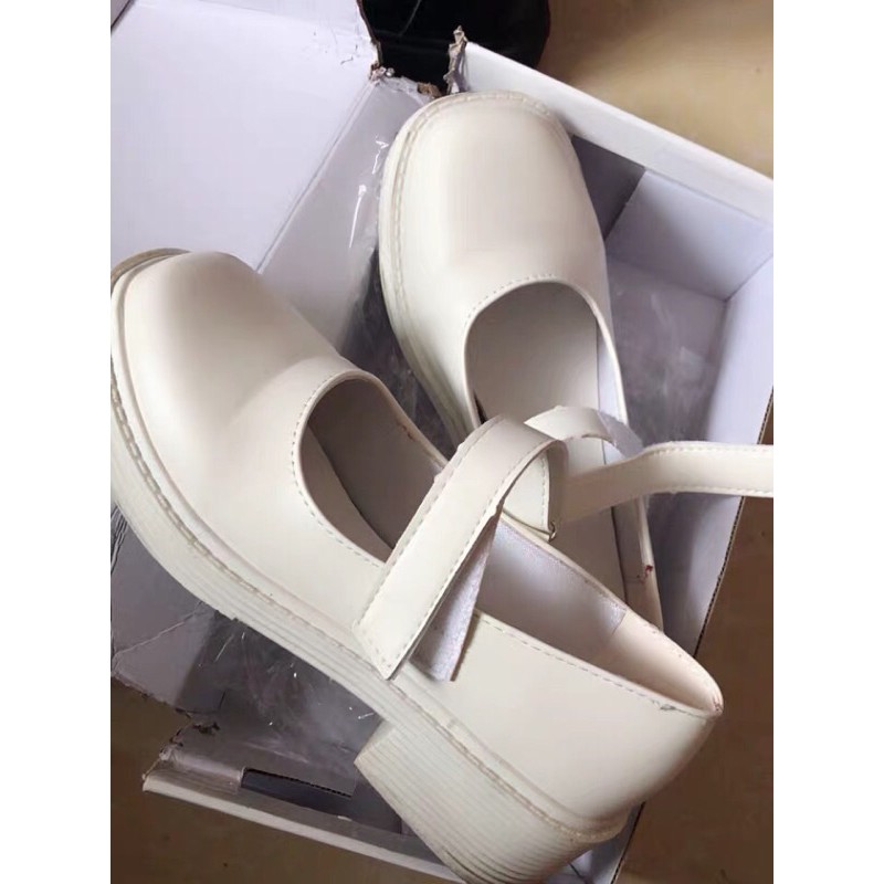 (ORDER-) GIÀY LOLITA ULZZANG QUAI NGANG Giày Da Đế Dày Mũi Tròn quai dan Kiểu Hàn Quốc Cá Tính Cho Nữ oxford | BigBuy360 - bigbuy360.vn