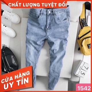 Quần jean nam xanh nhạt chất bò cao cấp co dãn 4 chiều, quần bò xanh bạc co dãn AD0099 NHIỀU MẪU HOT MỚI - Hàng nhập khẩ