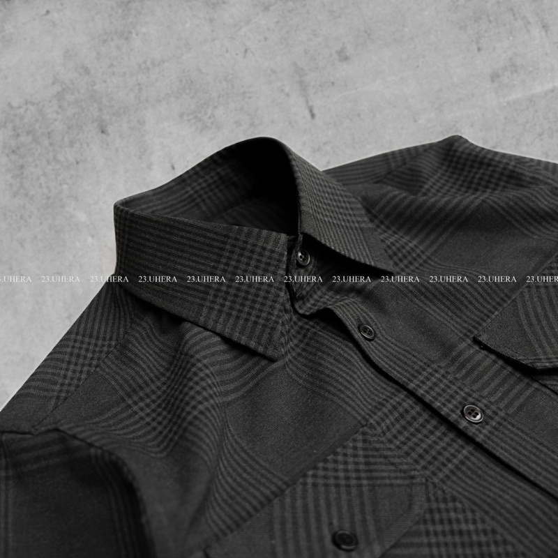 Áo sơ mi kẻ nam 23 Uhera Dark Glen