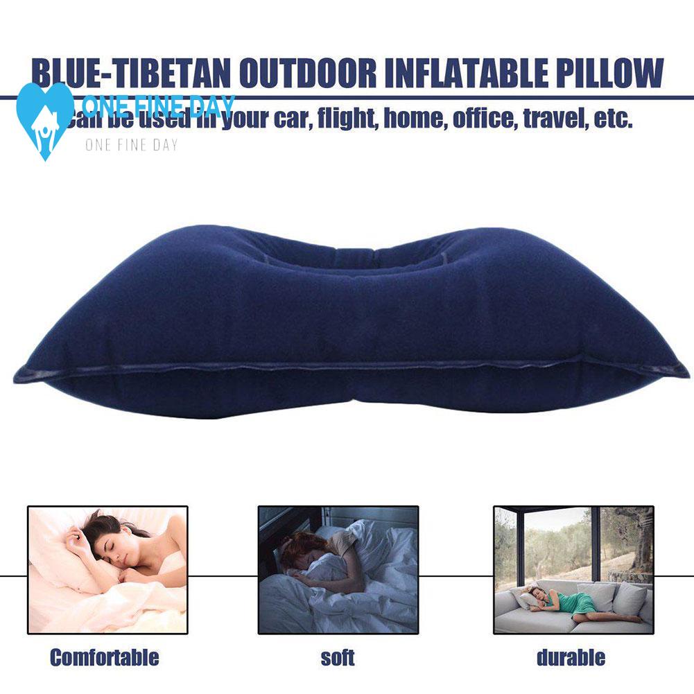 1 * Gối Bơm Hơi Hình Chữ Nhật Nap Nap Di Động I0P8