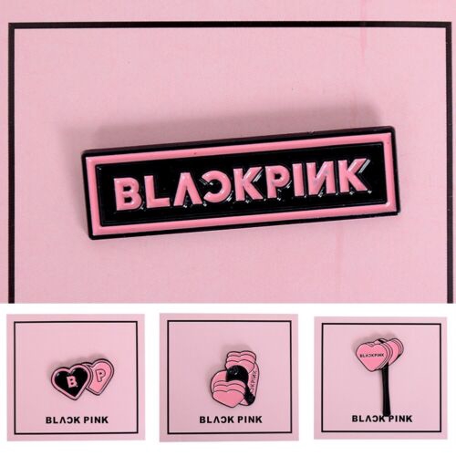 Huy hiệu cài áo kim loại dễ thương cho Fan blackpink