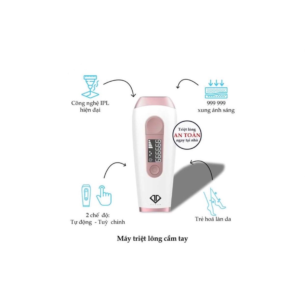 Máy triệt lông cá nhân - Titan Pinky IPL Hair Removal Device