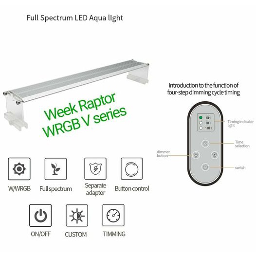 Đèn Led Thủy Sinh Week WRGB V Series - Đèn Led Week Raptor V Series Cho Bể Cá