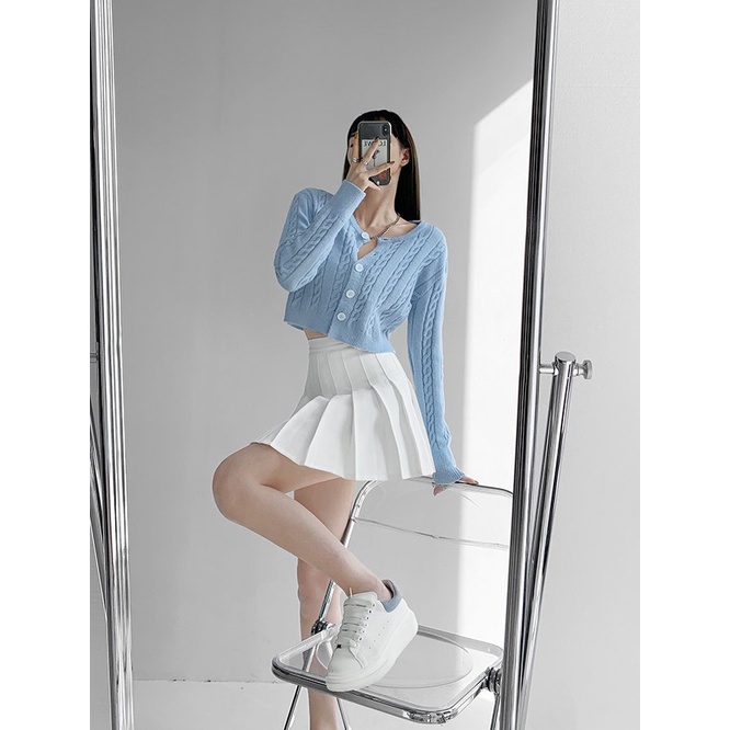 Chân váy tenis, chân váy xếp ly