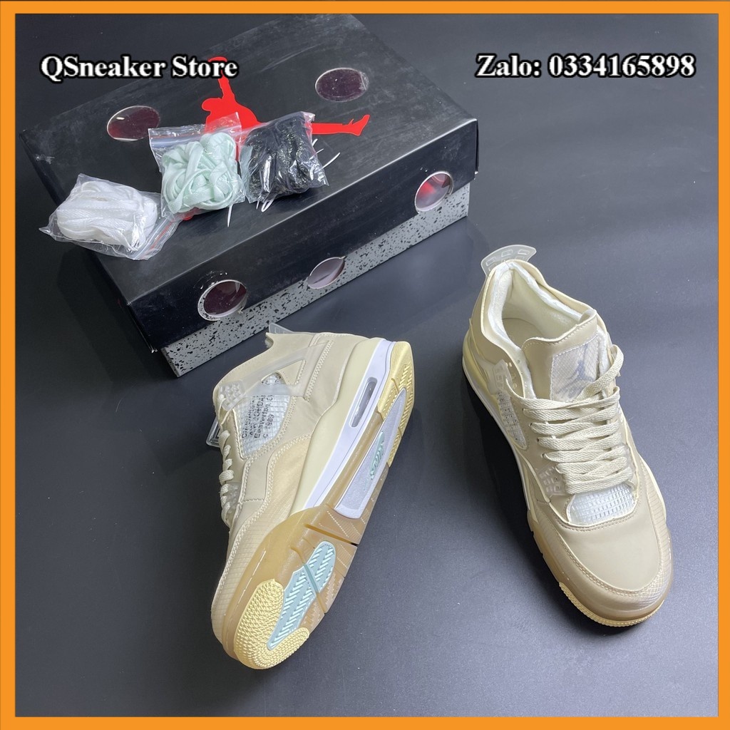 ✔️ Giày Jordan 4 Off White Kem Full Box ✔️