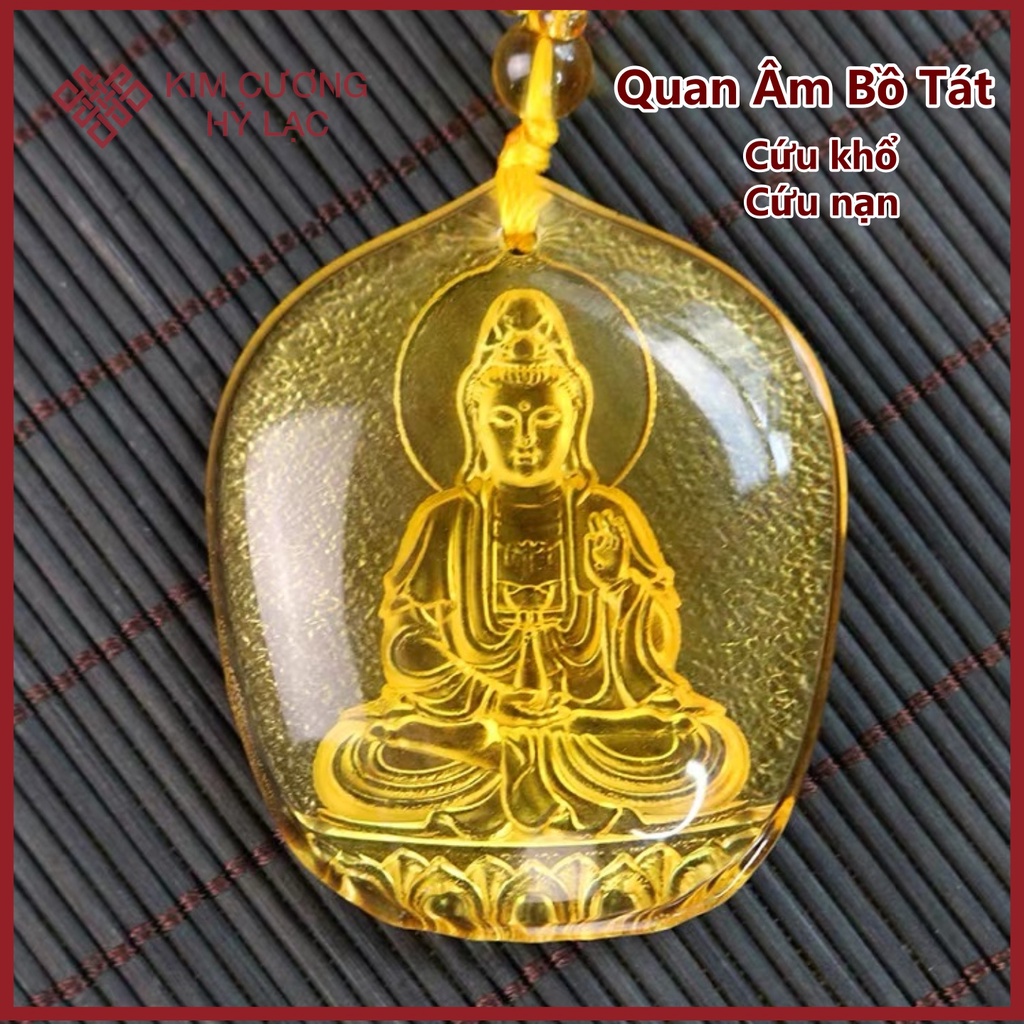 Dây Chuyền Mặt Phật  Đeo Cổ Lưu Ly